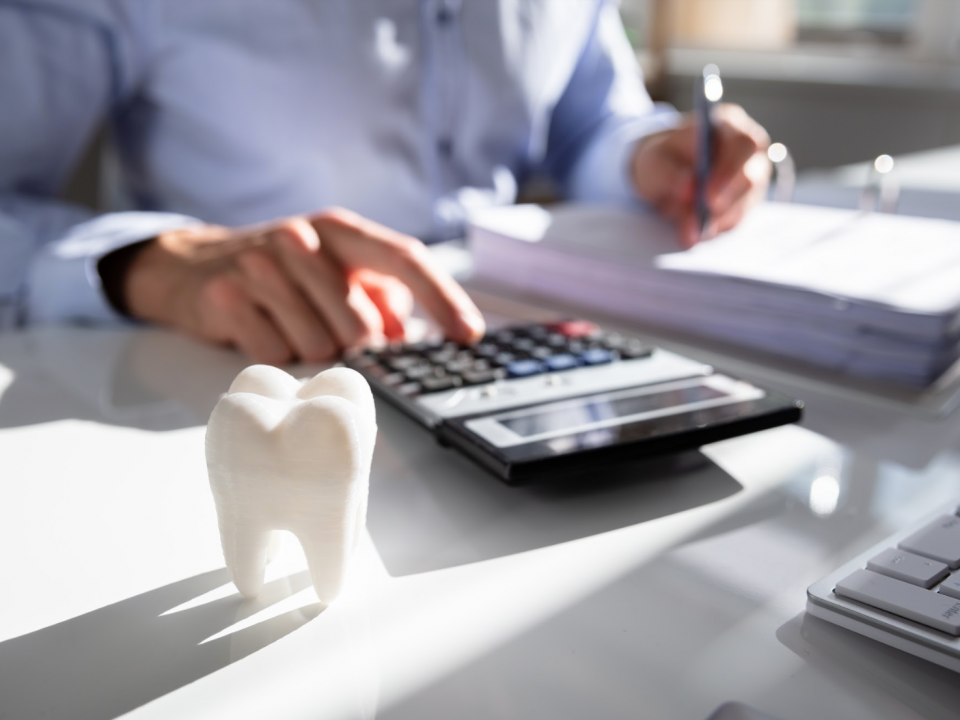 Dentist Doing Paperwork