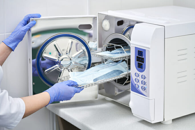 sterilizing dental equipment