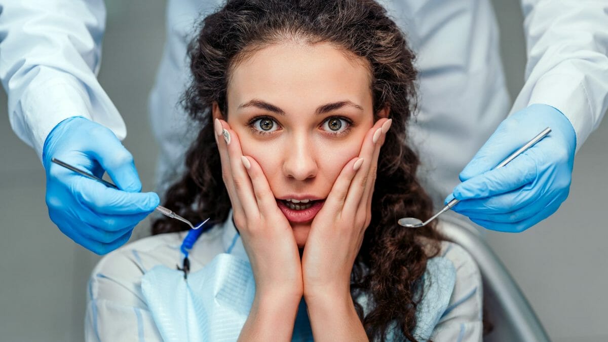 Anxious in dental chair