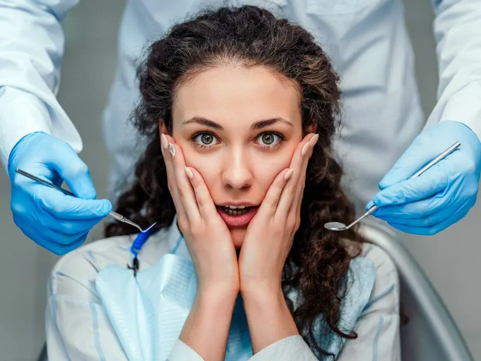 Anxious in dental chair